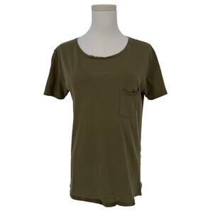 rag & bone Jeans Crew Neck Tee Basic T-Shirt Women's XS Olive Green